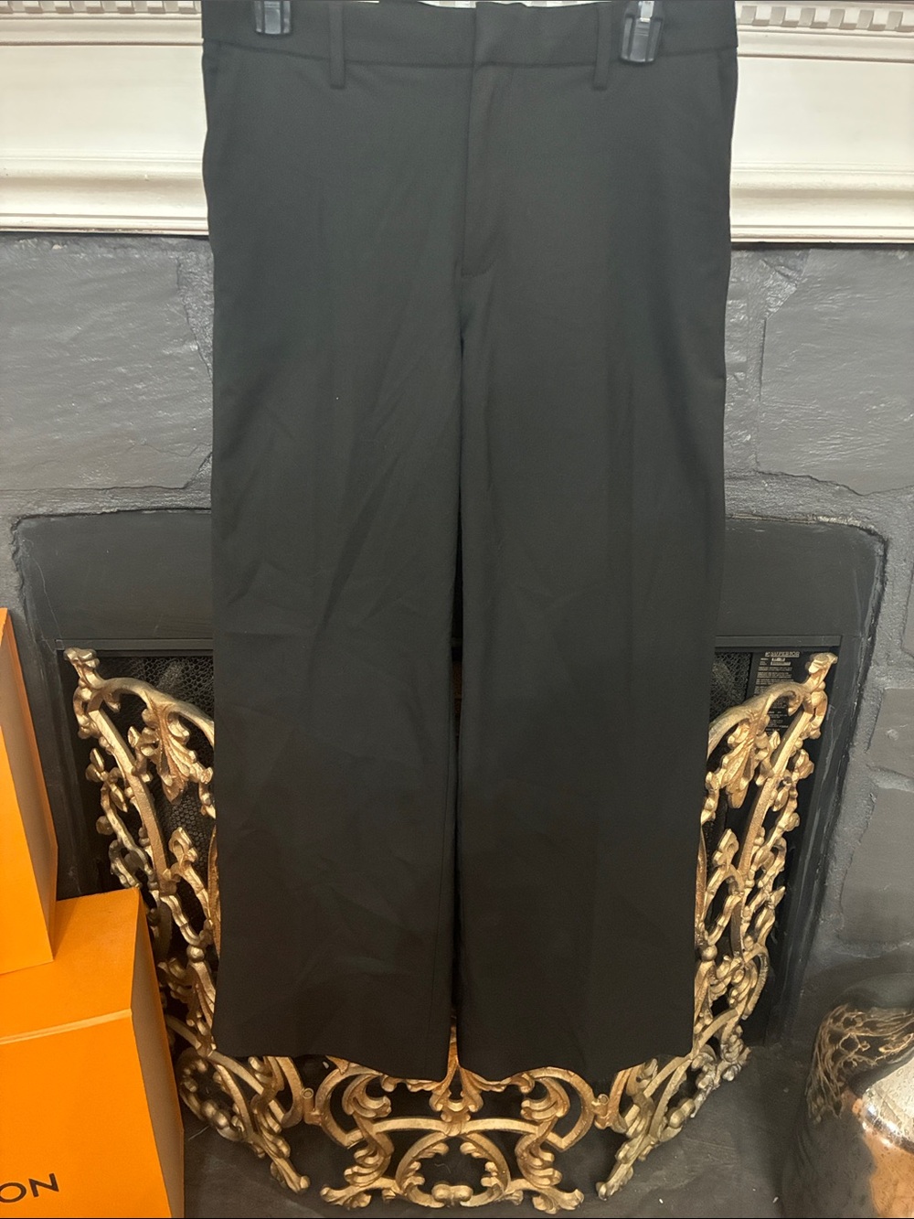 Banana Republic Black Women's Wide-Leg Trousers